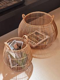 Aufbewahrungskörbe-Set Daya aus Rattan, 2er-Set, Rattan, Beige, Set mit verschiedenen Grössen