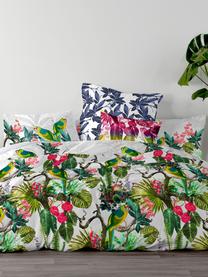 Funda nórdica Tropic, Algodón, Blanco, multicolor, Cama 180/200 cm (260 x 220 cm)