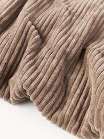 Decke Kylen aus Cord, Vorderseite: Cord (90 % Polyester, 10 , Rückseite: Teddy (100 % Polyester) D, Nougat, Cremeweiß, B 140 x L 190 cm