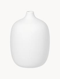 Design-Vase Ceola, H 19 cm, Keramik, Weiß, Ø 14 x H 19 cm