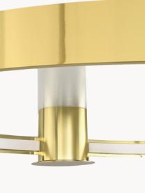 Große  LED-Deckenleuchte Tim, handgefertigt, Goldfarben, glänzend, B 78 x H 13 cm