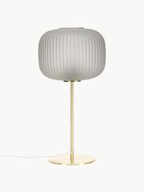 Lampa stołowa ze szklanym kloszem Sober, Złoty, szary, Ø 25 x W 50 cm
