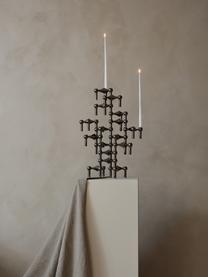Set 3 candelabri Stoff Nagel, Metallo rivestito, Cromato, (1 pezzo) Ø 10 x Alt. 7 cm