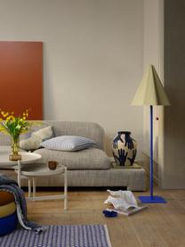 Lámpara de pie de diseño Skirt, Pantalla: acero con pintura en polv, Cable: cubierto en tela, Blanco crema, azul, Ø 44 x Al 96 cm