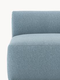 Bouclé-Mittelmodul Sofia, Bezug: Bouclé (100 % Polyester) , Gestell: Fichtenholz, Spanplatte, , Füße: Kunststoff Dieses Produkt, Bouclé Blau, B 87 x T 103 cm