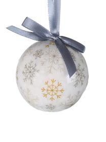 Bolas de Navidad Snowflake, 14 uds., Bola de espuma de polietileno forrada de papel plastificado
Caja de cartón, Blanco, mostaza, topo, Ø 8 x Al 15 cm