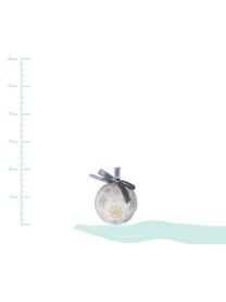 Bolas de Navidad Snowflake, 14 uds., Bola de espuma de polietileno forrada de papel plastificado
Caja de cartón, Blanco, mostaza, topo, Ø 8 x Al 15 cm