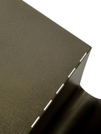 Odkladací stolík s držiakom na časopisy Manifattura, Oceľ s práškovým náterom, Bronzová, Š 67 x V 42 cm