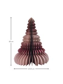 Deko-Baum Wish aus Papierstoff, Papierstoff, Rosatöne, Ø 25 x H 30 cm