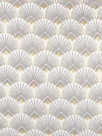 Kissen Corosol mit Art Deco Muster, mit Inlett, 100% Baumwolle, Grau, Gold, 40 x 40 cm