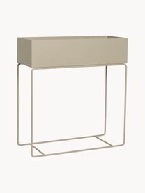 Portavaso Plant Box, Acciaio verniciato a polvere, Beige chiaro, Larg. 60 x Alt. 65 cm