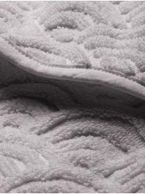 Badcape Wave Fluff van biokatoen, 100% organisch katoen, GOTS-gecertificeerd, Grijs, 105 x 105 cm