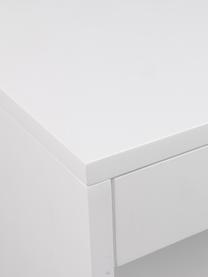 Table de chevet murale Cholet, MDF, laqué, Blanc, larg. 50 x haut. 24 cm