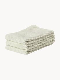 Pratelné bavlněné utěrky Zone Denmark, 3 ks, 100 % bavlna, Tlumeně bílá, Š 27 cm, D 27 cm