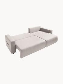 Divano letto angolare 4 posti con contenitore Elvi, Rivestimento: poliestere con rivestimen, Sottostruttura: legno, molle Nosag, Piedini: materiale sintentico Il t, Tessuto beige, Larg. 282 x Prof. 153 cm