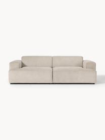 Cord-Sofa Melva (3-Sitzer), Bezug: Cord (92% Polyester, 8% P, Gestell: Massives Kiefernholz, Spa, Füße: Kunststoff Dieses Produkt, Cord Hellbeige, B 238 x T 101 cm