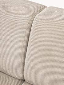 Cord-Sofa Melva (3-Sitzer), Bezug: Cord (92% Polyester, 8% P, Gestell: Massives Kiefernholz, Spa, Cord Hellbeige, B 238 x T 101 cm