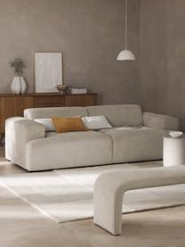 Cord-Sofa Melva (3-Sitzer), Bezug: Cord (92% Polyester, 8% P, Gestell: Massives Kiefernholz, Spa, Füße: Kunststoff Dieses Produkt, Cord Hellbeige, B 238 x T 101 cm