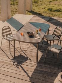 Kovový zahradní stůl Joncols, Hliník s práškovým nástřikem, Olivově zelená, Š 180 cm, H 90 cm
