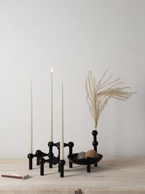 Candelabro Stoff Nagel, Metal recubierto, Negro, Ø 10 x Al 7 cm