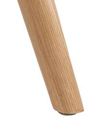 Kunststoffstuhl Albert Kuip mit Holzbeinen, Sitzfläche: 100% Polypropylen, Füße: Eschenholz, Taupe, B 49 x T 55 cm