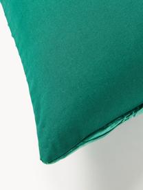 Fluwelen kussenhoes Nisha met structuurpatroon, Turquoise groen, B 50 x L 50 cm