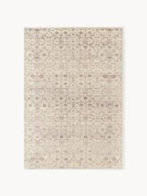 Kurzflor-Teppich Rosalie mit Ornamenten, handgewebt, 100 % Wolle, Beigetöne, B 120 x L 180 cm (Größe S)