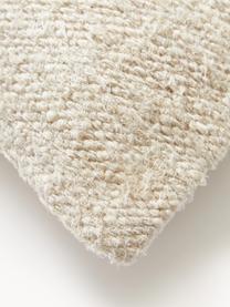 Funda de cojín de seda Rowan, Parte superior: 73% seda, 27% algodón, Parte trasera: 100% algodón, Beige claro, An 45 x L 45 cm