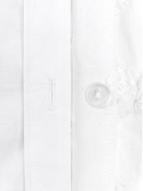 Taies d'oreiller en percale de coton Faith, 2 pièces, Blanc, larg. 65 x long. 65 cm