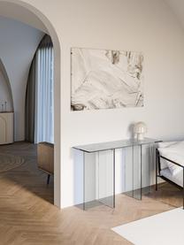 Sklenený konzolový stolík Anouk, Sklo, Priehľadná, Š 120 x V 75 cm