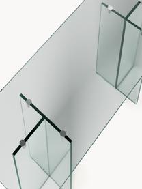 Skleněný konzolový stolek Anouk, Sklo, Transparentní, Š 120 cm, V 75 cm