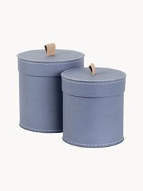 Boîtes de rangement Leonore, 2 élém., Gris-bleu, Lot de tailles différentes