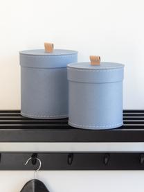 Boîtes de rangement Leonore, 2 élém., Gris-bleu, Lot de tailles différentes