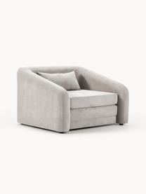 Sillón cama Eliot, Tapizado: 88% poliéster, 12% nylon , Patas: plástico, Tejido gris claro, An 100 x F 94 cm