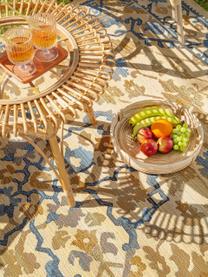 In- & Outdoor-Teppich Artis mit floralem Muster, 76% Polypropylen, 23% Polyester, 1% Latex, Beige, Orange, Blau, B 200 x 290 cm (Größe L)
