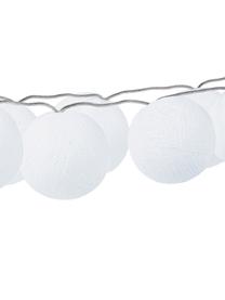 LED lichtslinger Bellin, Lampions: katoen, Wit, L 320 cm