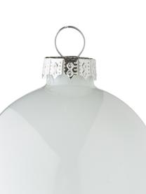 Sada vánočních ozdob Lorene, Ø 6 cm, 24 dílů, Matná a lesklá stříbrná, bílá, Ø 6 cm