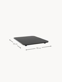 Plaque de fond avec pieds pour module central Grow, Noir, larg. 70 x long. 90 cm