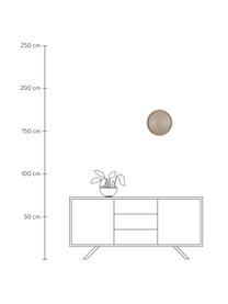 Nástěnné hodiny Scandi Ribble, Béžová, matná šedá, Ø 31 cm