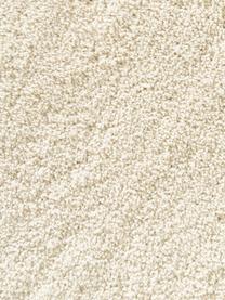 Flauschiger runder Hochflor-Teppich Leighton, Flor: Mikrofaser (100% Polyeste, Cremeweiss, Ø 120 x H 3 cm (Grösse S)
