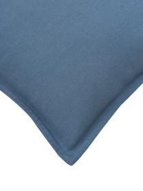 Baumwoll-Kissenhülle Mads in Blau, 100% Baumwolle, Blau, B 50 x L 50 cm