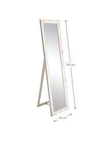 Miroir sur pied blanc Miro, Blanc