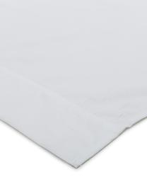 Drap plat en coton Live, Blanc, noir, 240 x 270 cm