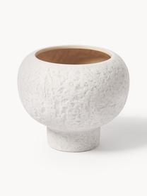 Macetero de gres Elm, Cerámica de gres, Blanco, Ø 28 x Al 24 cm