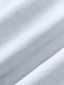 Sábana encimera de lino lavado Airy, 100% lino
Densidad de hilo 110 TC, calidad estándar

Las prendas de lino tienen una buena capacidad de transpirabilidad, además su alta resistencia a la abrasión hace que el lino sea muy duradero. El lino es un material refrescante, absorbe la humedad intercambiandola con el ambiente, se seca muy rápido y tiene un agradable efecto refrescante para las noches de verano. 

El material utilizado para este producto ha sido probado contra sustancias nocivas y está certificado según el STANDARD 100 por OEKO-TEX®, 15.HIN.65948, HOHENSTEIN HTTI., Azul claro, Cama 150/160 cm (240 x 280 cm)