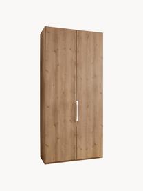 Drehtürenschrank Monaco, 2-türig, Korpus: Holzwerkstoff, foliert, Griffe: Metall, beschichtet, Holz, B 99 x H 216 cm