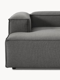 Modulares Ecksofa Lennon, Bezug: 100 % Polyester Der strap, Gestell: Massives Kiefernholz, Spe, Webstoff Anthrazit, B 327 x T 180 cm, Eckteil links