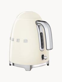 Bouilloire 50's Style, 1,7 L, Acier inoxydable, laqué, Blanc crème, haute brillance, 1,7 L