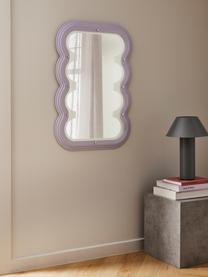 Specchio da parete Glenn, Cornice: acrilico, Retro: pannello di fibra a media, Superficie dello specchio: lastra di vetro, Lavanda, Larg. 70 x Alt. 100 cm