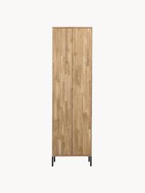 Schrank Avourio aus Eichenholz mit geriffelter Front, Korpus: Eichenholz, Eichenholz, B 60 x H 210 cm